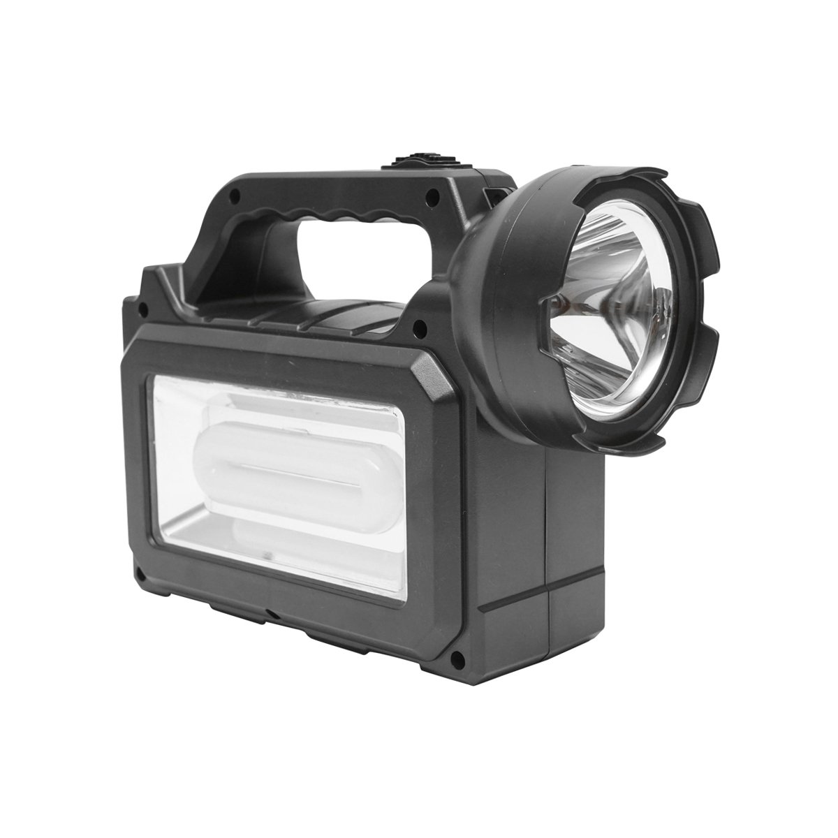 Kit iluminat portabil LED cu 3 becuri/proiector, panou solar si baterie 3.7V, 5500Ah pentru pescuit camping GD-P30